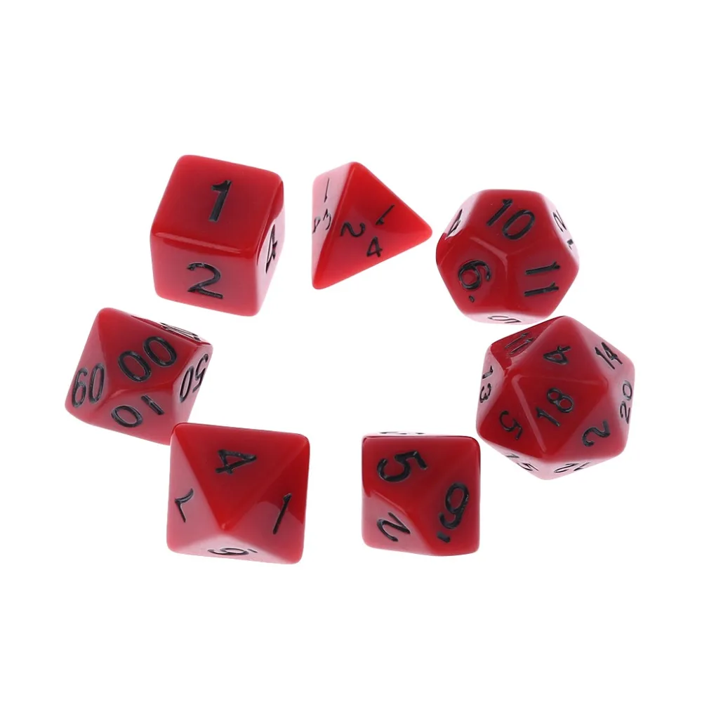 7 Pcs Acrylic Red Dice Black Points D4 D6 D8 D10 D12 D20 KTV Bar Nightclub Entertainment Tools Adult Toys
7 Pcs Acrylic Red Dice Black Points D4 D6 D8 D10 D12 D20 KTV Bar Nightclub Entertainment Tools Adult Toys