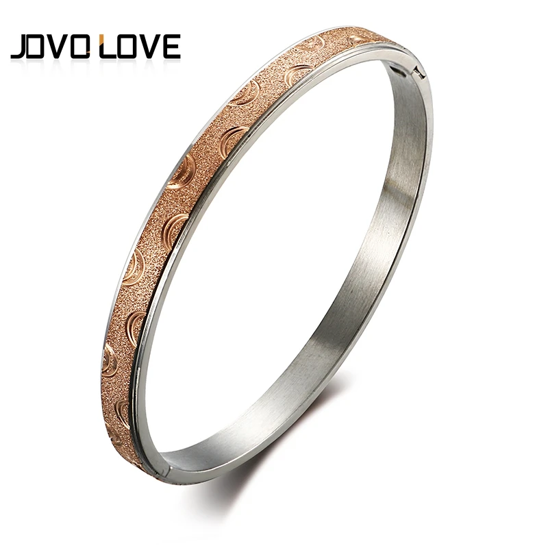 Unique Design Moon Pattern Frosted Polish Rose gold Bracelets for Women 6mm Wide Rose gold Women Bracelets Wholesale
Unique Design Moon Pattern Frosted Polish Rose gold Bracelets for Women 6mm Wide Rose gold Women Bracelets Wholesale