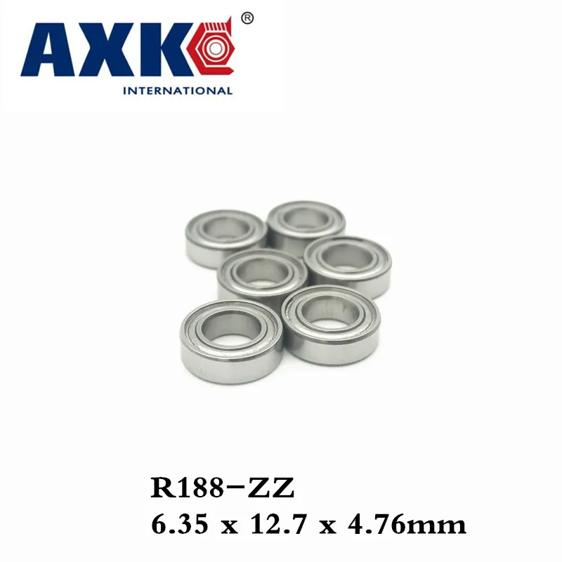 Axk 10pcs R188zz Bearing R188 Zz Miniature R188-zz Deep Groove Ball Bearing 6.35*12.7*4.76mm
Axk 10pcs R188zz Bearing R188 Zz Miniature R188-zz Deep Groove Ball Bearing 6.35*12.7*4.76mm
