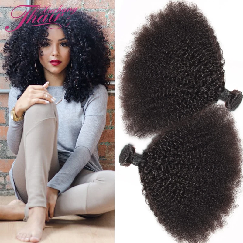 Mongolian Kinky Curly Virgin Human Hair Extensions