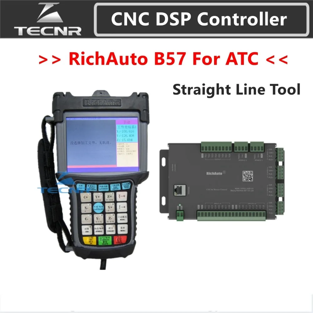 RichAuto DSP B57 CNC controller B57S B57E 3 axis controller for automatic tool change Straight line tool cnc machine
RichAuto DSP B57 CNC controller B57S B57E 3 axis controller for automatic tool change Straight line tool cnc machine