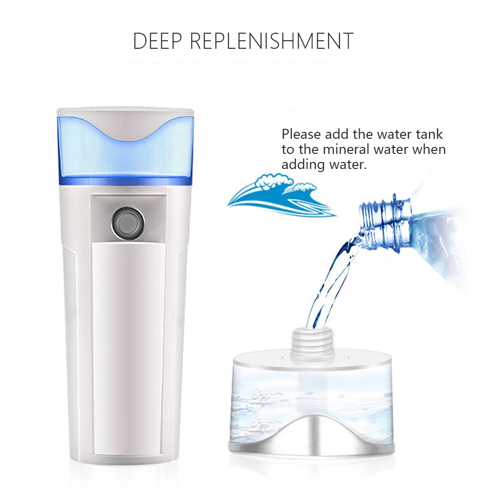 DIDIHOU Face Humidifier Personal Steam Inhaler Portable Charging Ultrasonic Mist Spray Cool Facial Skin Care20ml/300ml USB
DIDIHOU Face Humidifier Personal Steam Inhaler Portable Charging Ultrasonic Mist Spray Cool Facial Skin Care20ml/300ml USB