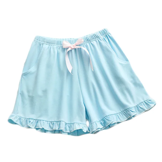 Kobiety lato piżamy bielizna nocna Homewear szaty szorty piżamy piżamy spodnie domu solidna moda 2019 nowy sen szorty niebieski tanie i dobre opinie ZHDAOR Poliester Stałe D712 Elastyczny pas WOMEN Spać dna Suknem Polyester Kobiety lato piżamy bielizna nocna Homewear szaty szorty piżamy piżamy spodnie domu solidna moda 2019 nowy sen szorty niebieski tanie i dobre opinie ZHDAOR Poliester Stałe D712 Elastyczny pas WOMEN Spać dna Suknem Polyester