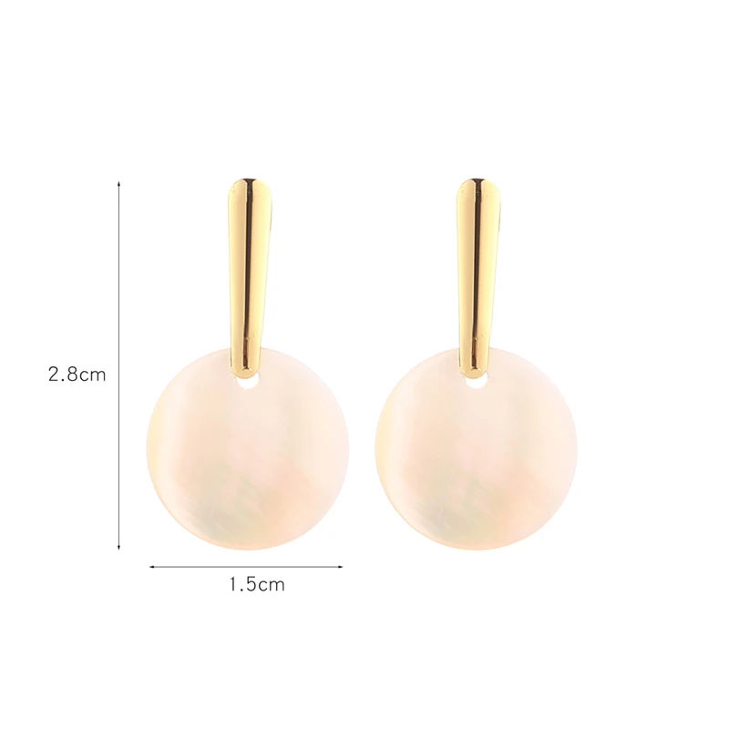 New Design Natural Sea Shell Earring Stainless Steel Stud Earring for Elegant Party Female Lady Jewelry
New Design Natural Sea Shell Earring Stainless Steel Stud Earring for Elegant Party Female Lady Jewelry