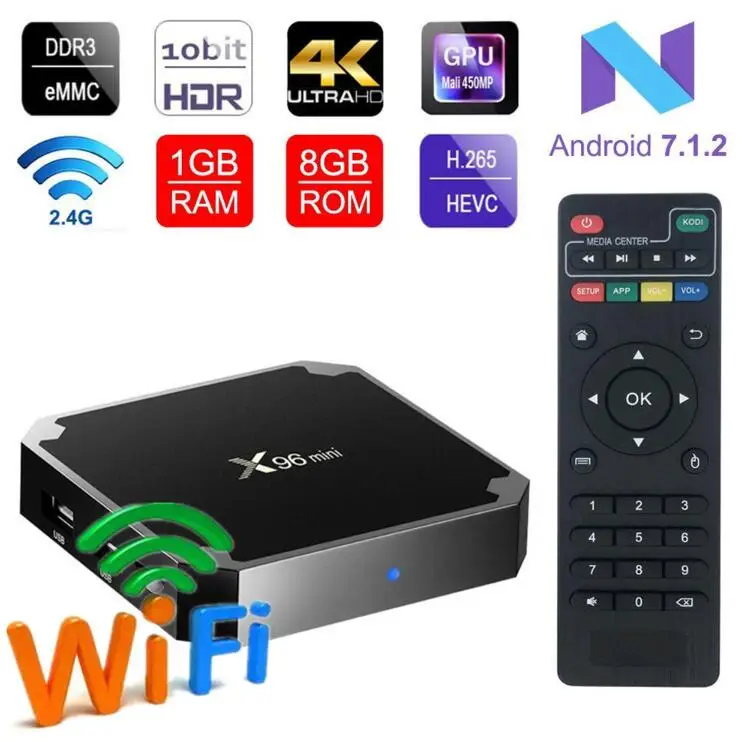 X96 Mini Android 7.1 IPTV France Box 1 Year SUB TV Code Arabic French IPTV Box 2G/16G 1GB/8GB IP TV Box Belgium Turkish Portugal
X96 Mini Android 7.1 IPTV France Box 1 Year SUB TV Code Arabic French IPTV Box 2G/16G 1GB/8GB IP TV Box Belgium Turkish Portugal