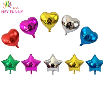 50pcs/lot 18" Inch/ 45*45CM Foil Star Balloon mixed heart ballon - Helium Metallic globos for Wedding/birthday supplies
50pcs/lot 18" Inch/ 45*45CM Foil Star Balloon mixed heart ballon - Helium Metallic globos for Wedding/birthday supplies