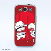 3253G Sushi Slash Print Hard Transparent Case Cover for Galaxy S3 S4 S5 & Mini S6 S7 & edge
