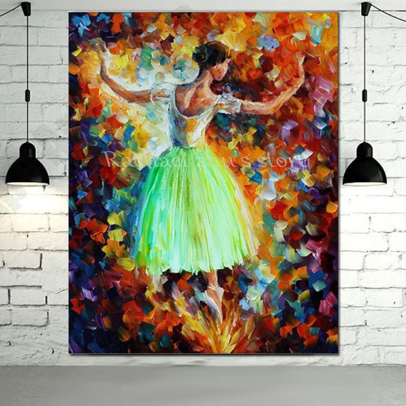 Hand Painted Abstract Ballerina Oil Paintings On Canvas Palette Knife Figure Art Wall Art Picturers For Living Room Home Decor
Hand Painted Abstract Ballerina Oil Paintings On Canvas Palette Knife Figure Art Wall Art Picturers For Living Room Home Decor