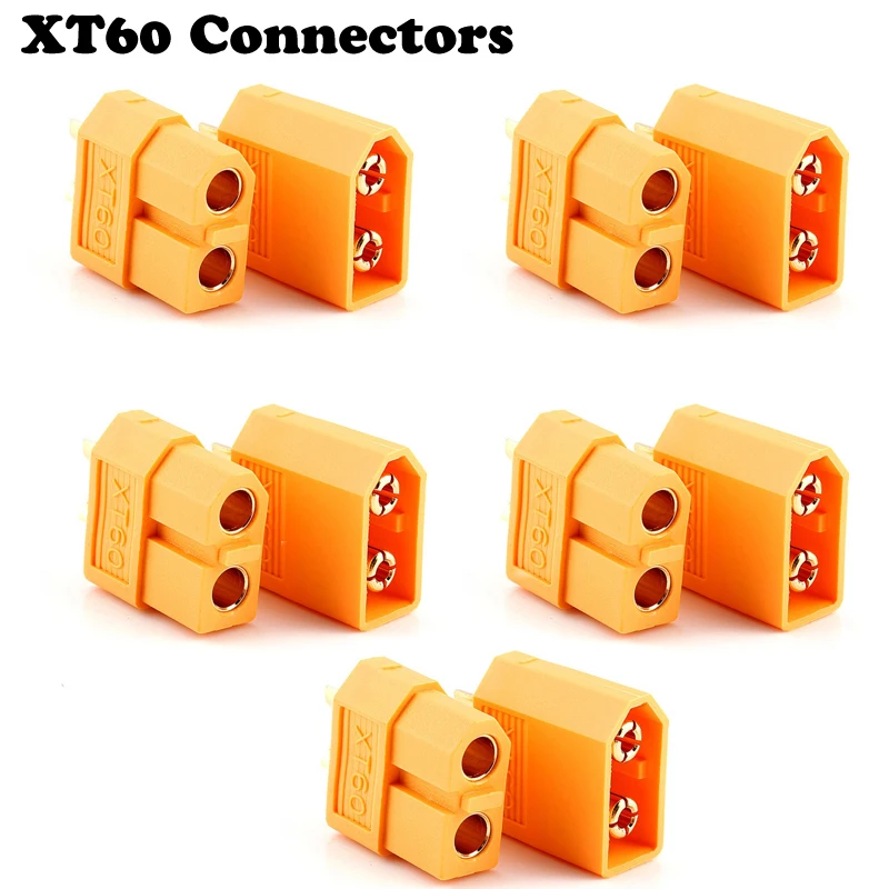 10pcs XT60 XT-60 Male Female Bullet Connectors Plugs For RC Lipo Battery (5 pair) Wholesale
10pcs XT60 XT-60 Male Female Bullet Connectors Plugs For RC Lipo Battery (5 pair) Wholesale