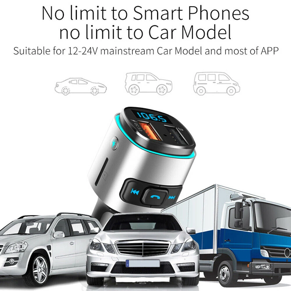 4.2 Bluetooth Car FM Transmitter Mp3 Player Hands Free Car Kit MP3 Player Car Charger Auto FM Transmitter Bluetooth Handsfree
4.2 Bluetooth Car FM Transmitter Mp3 Player Hands Free Car Kit MP3 Player Car Charger Auto FM Transmitter Bluetooth Handsfree