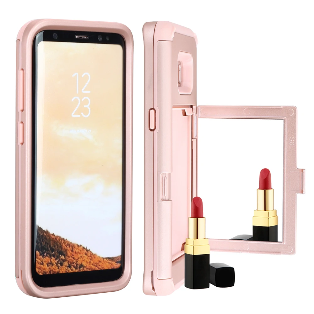 Mirror Back Case For Samsung S8 / S8 Plus Shockproof Full Body Protection w/Card Slot Heavy Duty Cover for Galaxy S8 Phone Cases
Mirror Back Case For Samsung S8 / S8 Plus Shockproof Full Body Protection w/Card Slot Heavy Duty Cover for Galaxy S8 Phone Cases