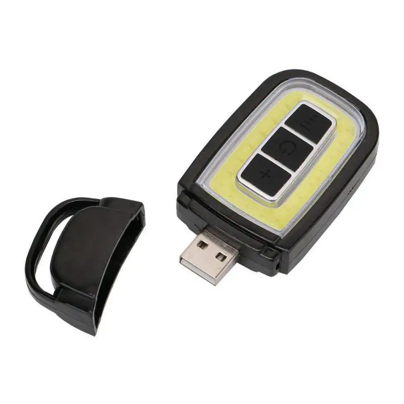 Фото Портативный мини COB светодиодный фонарик USB Перезаряжаемый автомобильный