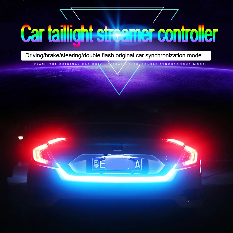 RGB LED Strip Controller With Decoder For Car Dynamic Streamer Turn Tail Tailgate Warning Light Bluetooth RF Remote Controller
RGB LED Strip Controller With Decoder For Car Dynamic Streamer Turn Tail Tailgate Warning Light Bluetooth RF Remote Controller