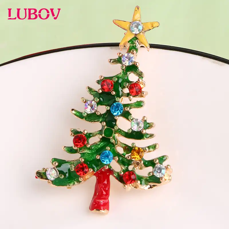 brooch european fashion glazed breastpin women christmas gift