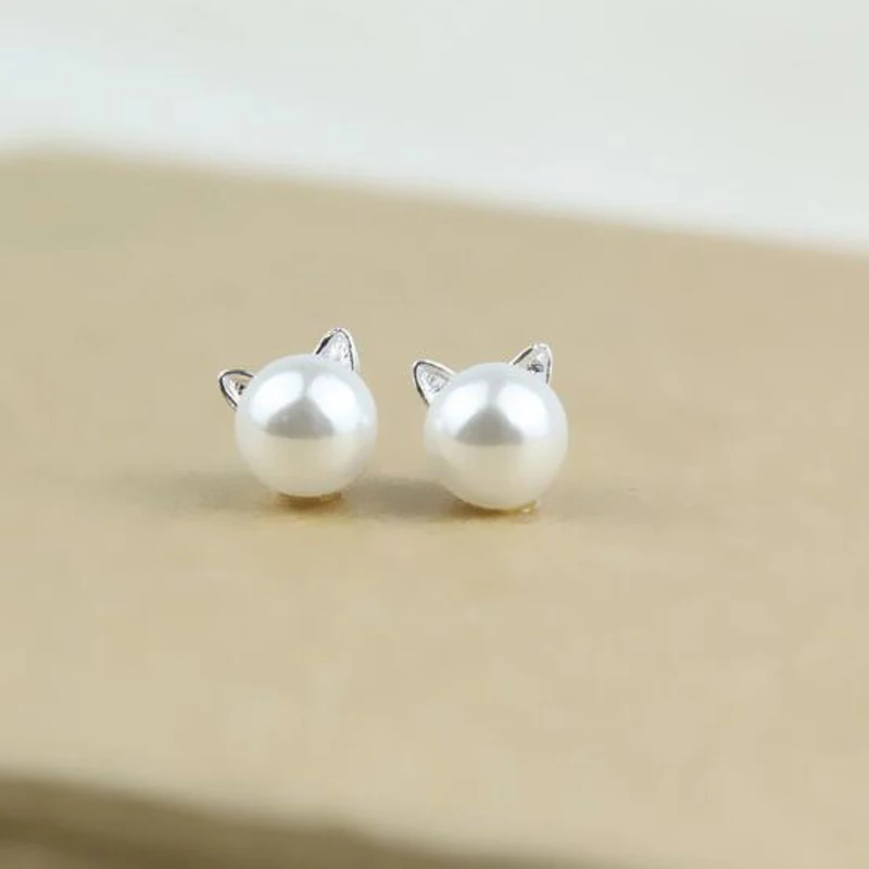 SexeMara Fashion Jewelry Simulated Pearl Stud Earrings Sweet Cute Cat Ear Design Stud Earrings For Women Korean Style Wholesale
SexeMara Fashion Jewelry Simulated Pearl Stud Earrings Sweet Cute Cat Ear Design Stud Earrings For Women Korean Style Wholesale