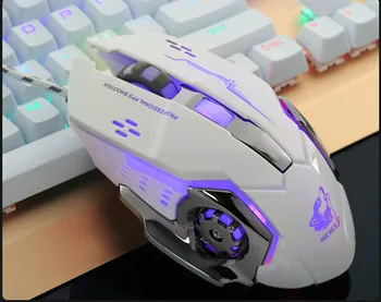 20# Wired Mouse Computer Mice Wired Led Light 4000dpi Optical Usb Ergonomic Pro Gamer Gaming Mouse Metal Plate Desktop Office
20# Wired Mouse Computer Mice Wired Led Light 4000dpi Optical Usb Ergonomic Pro Gamer Gaming Mouse Metal Plate Desktop Office