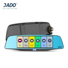 JADO D680S 6.86 дюймов Видеорегистраторы для автомобилей S ЖК-дисплей WDR FHD Двойной объектив Видеорегистраторы для автомобилей Камера 1080 P Cam 140 градусов объектив Авто детектор автомобиль Регистраторы