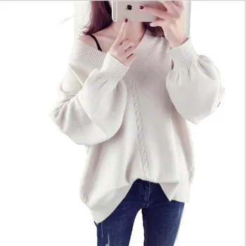 Autumn Winter Women Sweater 2018 Oversize Loose Soft Girl Knitted Tops Pullovers Deep V-Neck Warm Sweater Female Knitwear CQ2750
Autumn Winter Women Sweater 2018 Oversize Loose Soft Girl Knitted Tops Pullovers Deep V-Neck Warm Sweater Female Knitwear CQ2750