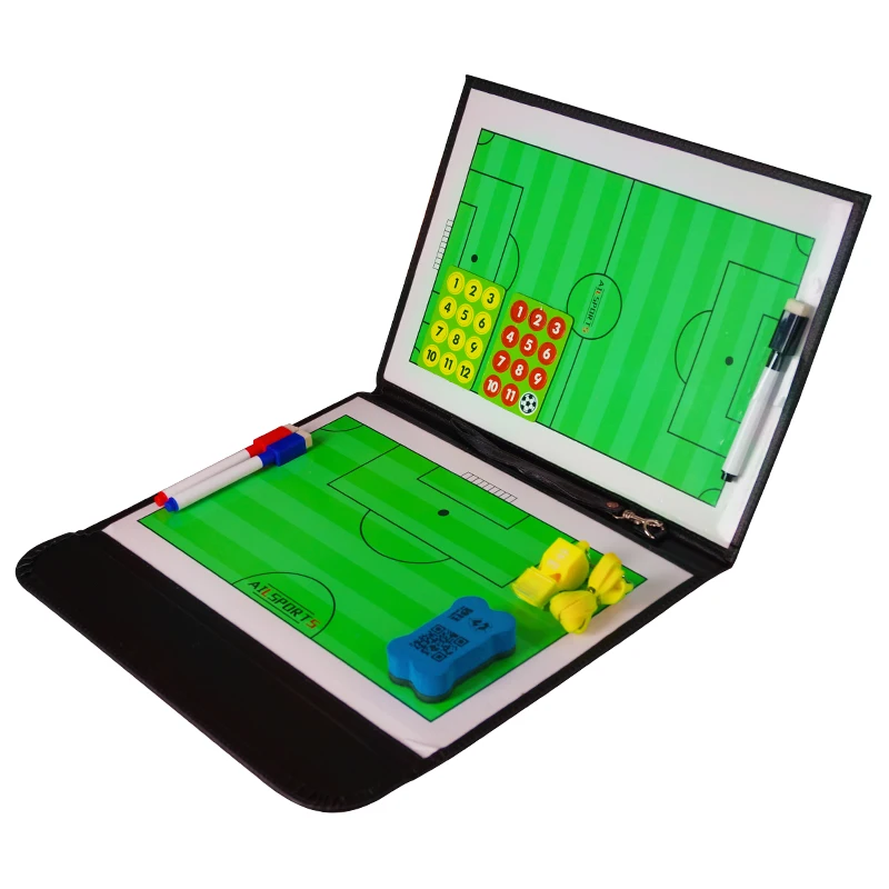 New Design Foldable Magnetic Football Coach Board Training Tactical Board Soccer Tactical Board With Zippers Whiteboard Marker
New Design Foldable Magnetic Football Coach Board Training Tactical Board Soccer Tactical Board With Zippers Whiteboard Marker
