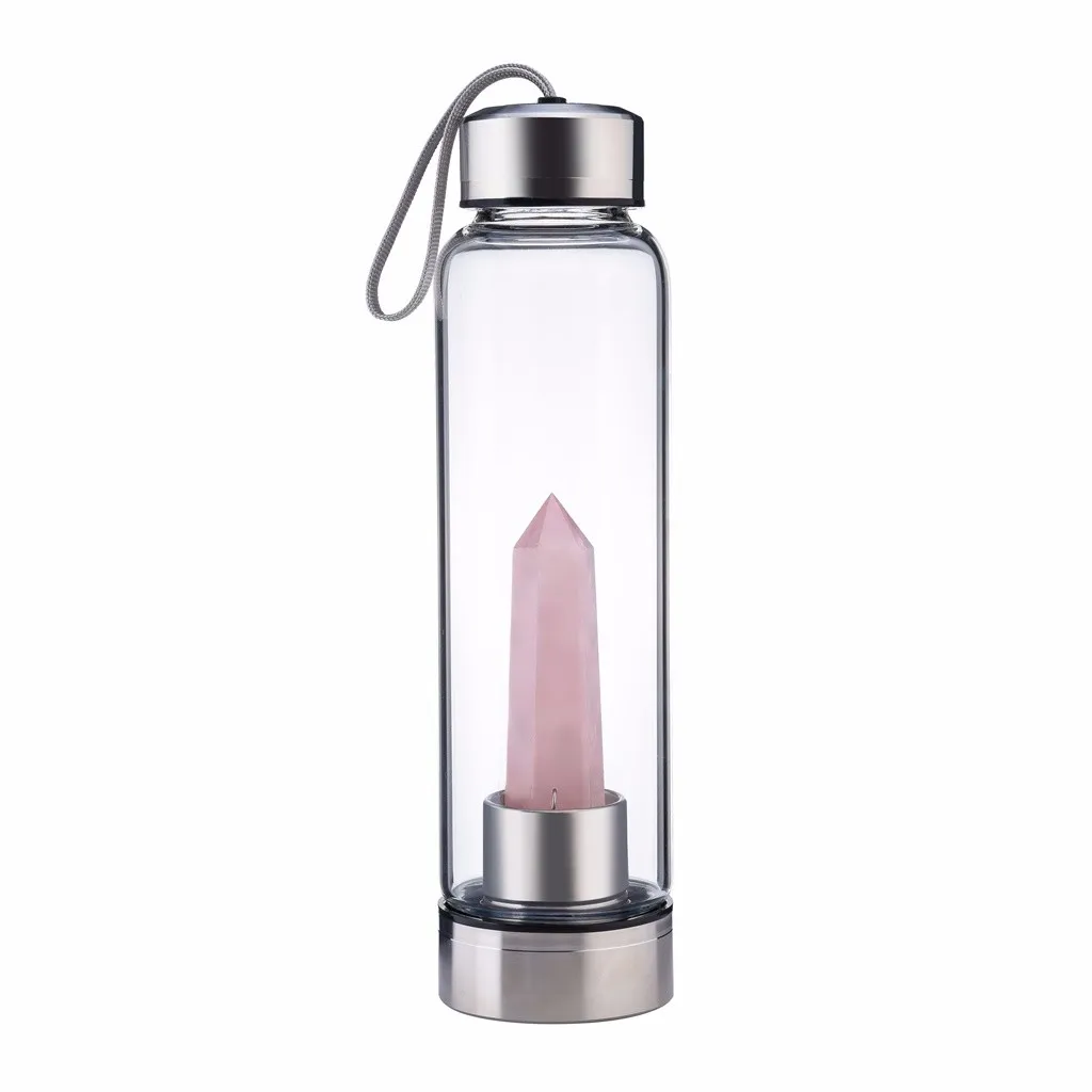 Natural Crystal Point Healing Obelisk Wand Elixir Quartz Crystal Water Bottle Natural crystal water bottle fashion new 409
Natural Crystal Point Healing Obelisk Wand Elixir Quartz Crystal Water Bottle Natural crystal water bottle fashion new 409
