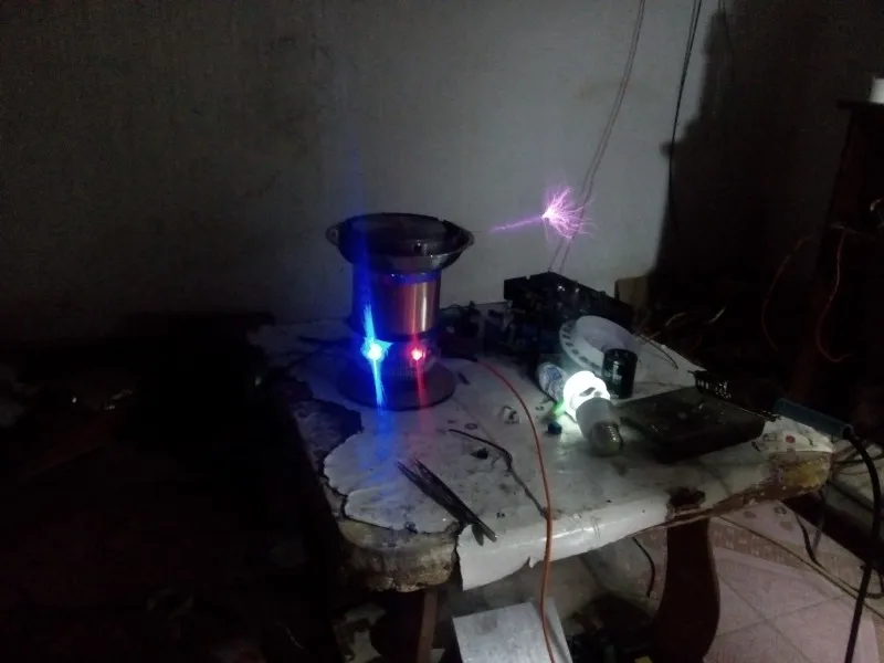 Tesla Coil Kit music storm USB connect music Tesla circle