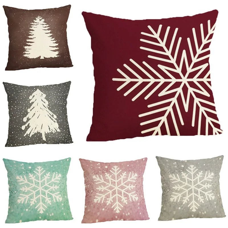 Christmas Cushion Snowflake Pillow Printing Christmas Tree Throw Pillow Pillowcase Joy Holiday Gift Xmas Sofa Bed Car Home Decor
Christmas Cushion Snowflake Pillow Printing Christmas Tree Throw Pillow Pillowcase Joy Holiday Gift Xmas Sofa Bed Car Home Decor