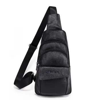 Men Leather Cowhide Messenger Shoulder Cross Body Bag Travel Male Sling Chest Back Pack Day Pack
Men Leather Cowhide Messenger Shoulder Cross Body Bag Travel Male Sling Chest Back Pack Day Pack
