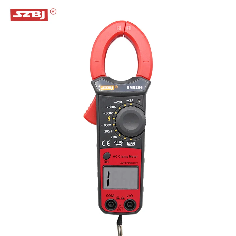 SZBJ 1999 Counts BM5266 Handheld Clamp Meter Digital Multimeter AC/DC Volt Amp Ohm Capacitance Phase Diode Megger Ammeter Teste
SZBJ 1999 Counts BM5266 Handheld Clamp Meter Digital Multimeter AC/DC Volt Amp Ohm Capacitance Phase Diode Megger Ammeter Teste