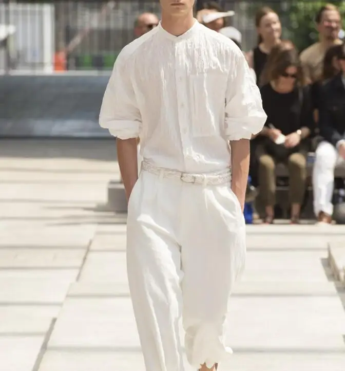 Jumpsuit Men Rompers One Piece Overalls Cotton Runway Designer Long Sleeve Casual Loose Male Sets Vintage White Black Clothes
Jumpsuit Men Rompers One Piece Overalls Cotton Runway Designer Long Sleeve Casual Loose Male Sets Vintage White Black Clothes
