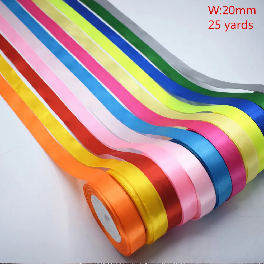 Satin ribbon 25 yards 20 mm packing Material DIY Bow Craft Decor wedding party decorations gift wrapping Scrapbooking supplies
Satin ribbon 25 yards 20 mm packing Material DIY Bow Craft Decor wedding party decorations gift wrapping Scrapbooking supplies