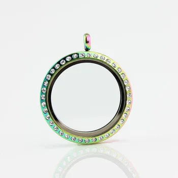 10Pcs/lot 30MM Screw Stainless Steel Floating Rainbow Whit Rhinestone Floating Charms Memory Locket
10Pcs/lot 30MM Screw Stainless Steel Floating Rainbow Whit Rhinestone Floating Charms Memory Locket