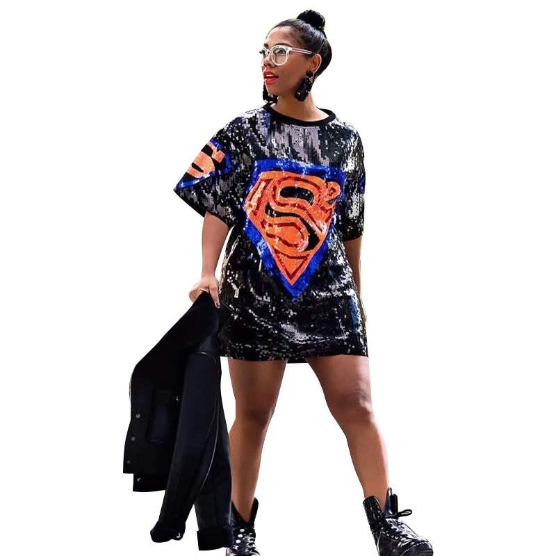 2019 Summer Women Sexy Black One Piece Sequined Dress Party Club Night Elegant Shirt Dress Vestidos De Fiesta
2019 Summer Women Sexy Black One Piece Sequined Dress Party Club Night Elegant Shirt Dress Vestidos De Fiesta