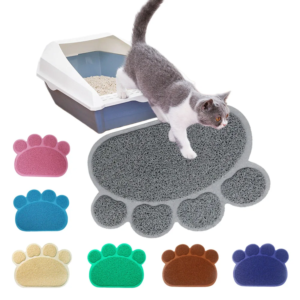 Paw Shaped Cat Litter Mat Litter Trapping Pad Waterproof PVC Pet Dog Food Mats Feeding Placemat Easy Washing Non-slip Floor Pads
Paw Shaped Cat Litter Mat Litter Trapping Pad Waterproof PVC Pet Dog Food Mats Feeding Placemat Easy Washing Non-slip Floor Pads
