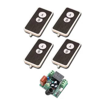 Hot Sales AC220V Mini Size RF Wireless Remote Control Switch System 4Transmitter & 1Receiver Relay Receiver 315/433mhz
Hot Sales AC220V Mini Size RF Wireless Remote Control Switch System 4Transmitter & 1Receiver Relay Receiver 315/433mhz