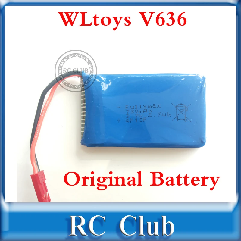 WLtoys V636 V686G Original Battery 3.7V 730mAh Battery  for WLtoys V636 V686G V686K RC Quadcopter Spare Parts WL V636 Battery 
WLtoys V636 V686G Original Battery 3.7V 730mAh Battery  for WLtoys V636 V686G V686K RC Quadcopter Spare Parts WL V636 Battery