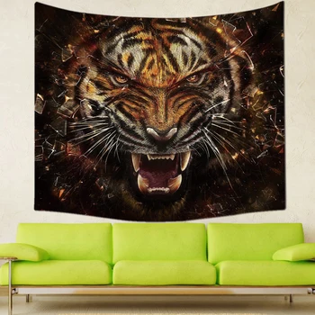 3D Wild Tiger Series Pattern Polyester Tapestry Wall Hanging Decorative Polyester Curtains Plus Long Table Cover
3D Wild Tiger Series Pattern Polyester Tapestry Wall Hanging Decorative Polyester Curtains Plus Long Table Cover