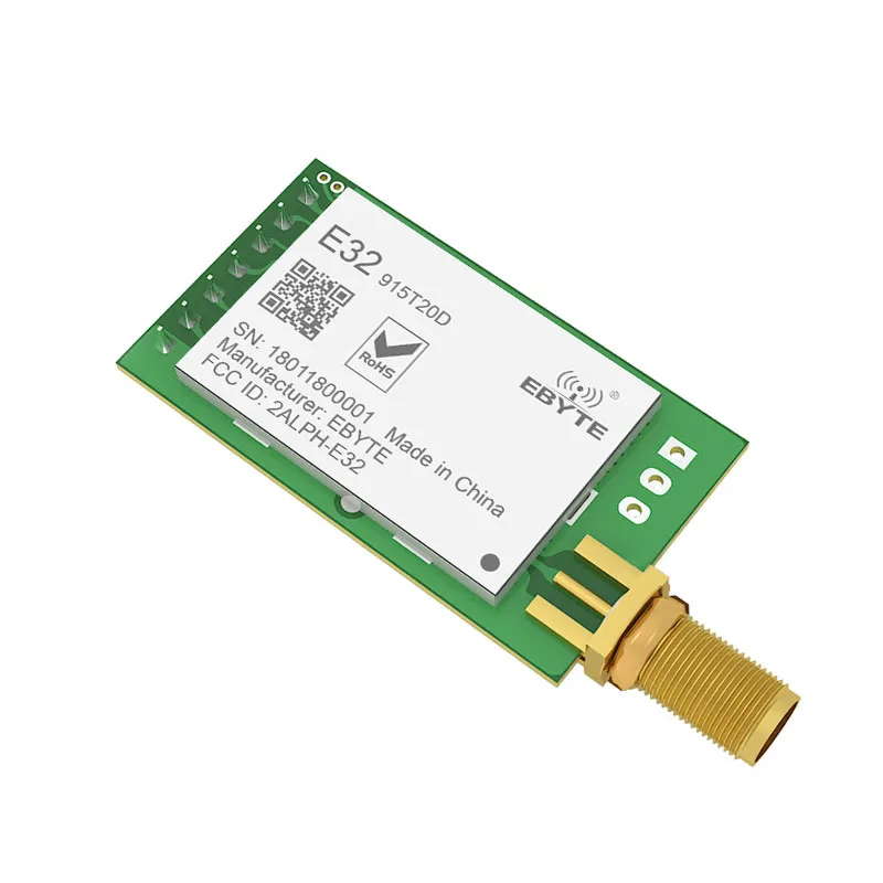 10pc/lot LoRa 915MHz SX1276 SX1278 E32-915T20D rf Transceiver Wireless Module 915 Mhz rf Transmitter Receiver
10pc/lot LoRa 915MHz SX1276 SX1278 E32-915T20D rf Transceiver Wireless Module 915 Mhz rf Transmitter Receiver
