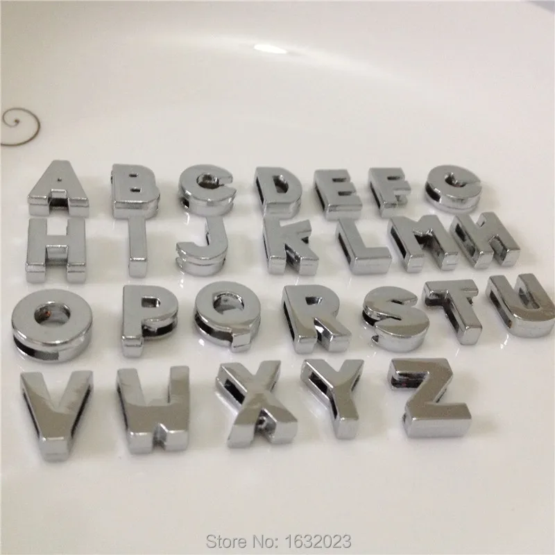 52PCS/Lot 8MM DIY Slide Letters"A-Z" "Letters Choose Freely"Fit DIY Wristband Bracelet Wholesale SL08
52PCS/Lot 8MM DIY Slide Letters"A-Z" "Letters Choose Freely"Fit DIY Wristband Bracelet Wholesale SL08
