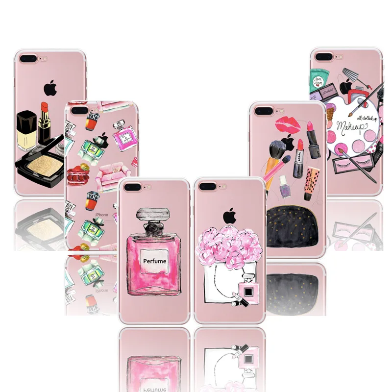 Fashion Makeups Cosmetic Phone Case For iPhone 8 7 7Plus 5 5S SE 6 6S 6Plus Transparent Soft Silicone Fundas Coque Capa Cover
Fashion Makeups Cosmetic Phone Case For iPhone 8 7 7Plus 5 5S SE 6 6S 6Plus Transparent Soft Silicone Fundas Coque Capa Cover