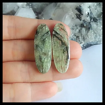 Natural Gemstone Green Kyanite Fashion women earring beads,Semiprecious stone Jewelry,35x12x4mm,7.4g
Natural Gemstone Green Kyanite Fashion women earring beads,Semiprecious stone Jewelry,35x12x4mm,7.4g