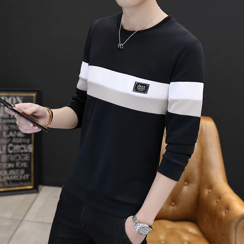 T-Shirt Men 2019 Spring Autumn New Long Sleeve O-Neck T Shirt Men Brand Clothing Fashion Patchwork Cotton Tee Tops Size -M-3XL
T-Shirt Men 2019 Spring Autumn New Long Sleeve O-Neck T Shirt Men Brand Clothing Fashion Patchwork Cotton Tee Tops Size -M-3XL