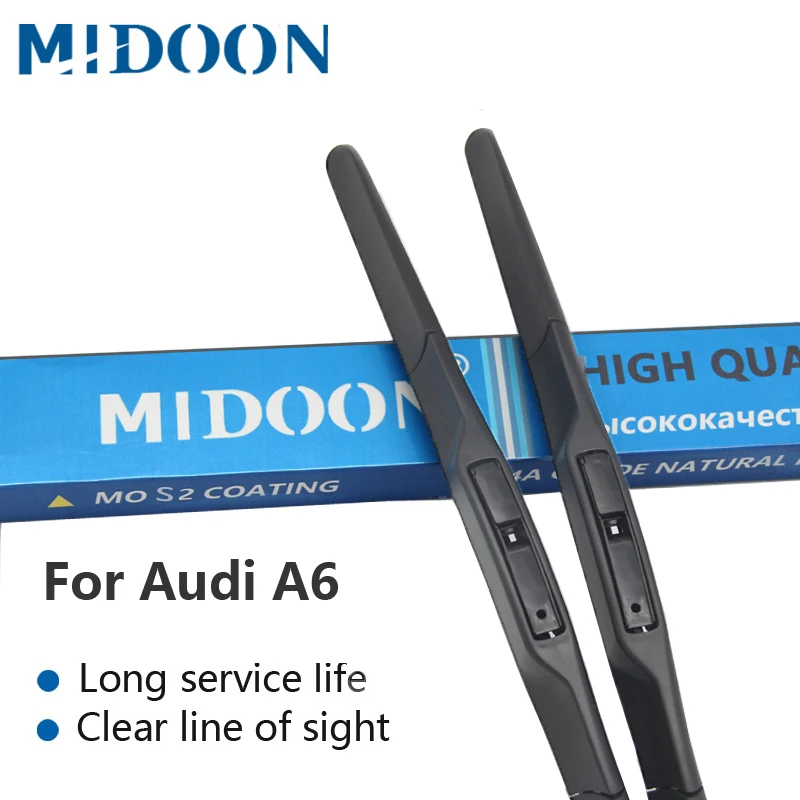NIDOON Wiper Blades for Audi A6 C5 / C6 / C7 Fit Hook / Slider / Claw / Push Button Arms Model Year from 1997 to 2017
NIDOON Wiper Blades for Audi A6 C5 / C6 / C7 Fit Hook / Slider / Claw / Push Button Arms Model Year from 1997 to 2017