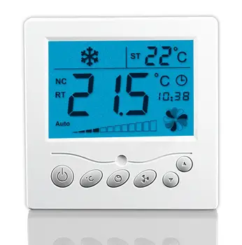 AC220V Heating/cooling thermostat, HVAC systems used thermostat can control motorized valve or air damper
AC220V Heating/cooling thermostat, HVAC systems used thermostat can control motorized valve or air damper