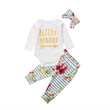 Newborn Baby Girl Floral Romper Clothes Set Long Sleeve Cotton Tops Jumpsuit+Stripe Floral Pants+Headband Autumn Outfit Clothes
Newborn Baby Girl Floral Romper Clothes Set Long Sleeve Cotton Tops Jumpsuit+Stripe Floral Pants+Headband Autumn Outfit Clothes