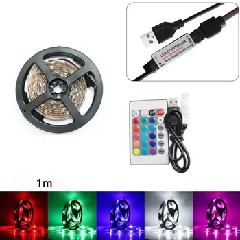 Home Living Room LED strip 50-200CM USB LED Strip Light TV Back Lamp 5050RGB Colour Changing+Remote Control Home Garden Deocr
Home Living Room LED strip 50-200CM USB LED Strip Light TV Back Lamp 5050RGB Colour Changing+Remote Control Home Garden Deocr
