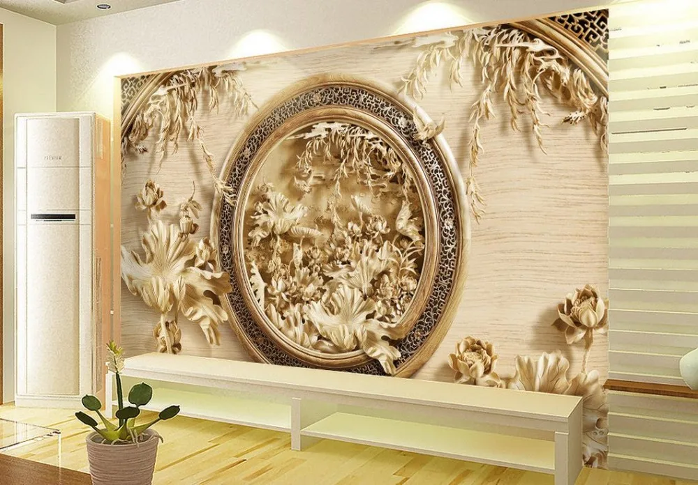 3d wall murals Home Decoration 3D wood carving lotus modern living room wallpapers photo wallpaper
3d wall murals Home Decoration 3D wood carving lotus modern living room wallpapers photo wallpaper