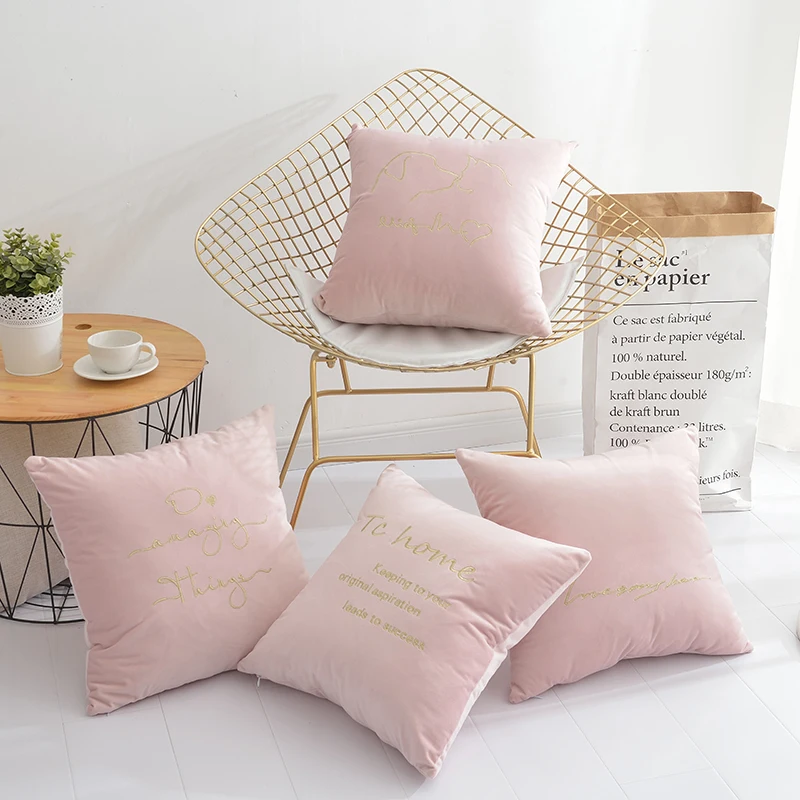 Luxury Fashion Pink Velvet Cushion Cover Pillow Cover Pillow Case Blue Gray Home Decorative Sofa Throw Pillows Living Room Chair
Luxury Fashion Pink Velvet Cushion Cover Pillow Cover Pillow Case Blue Gray Home Decorative Sofa Throw Pillows Living Room Chair