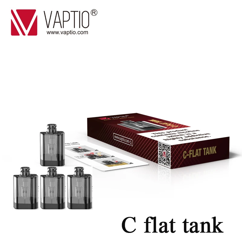 Original vaptio C flat tank fitted C flat kit with 1.5 ml capacity 15W Resistance Range 1.0ohm
Original vaptio C flat tank fitted C flat kit with 1.5 ml capacity 15W Resistance Range 1.0ohm