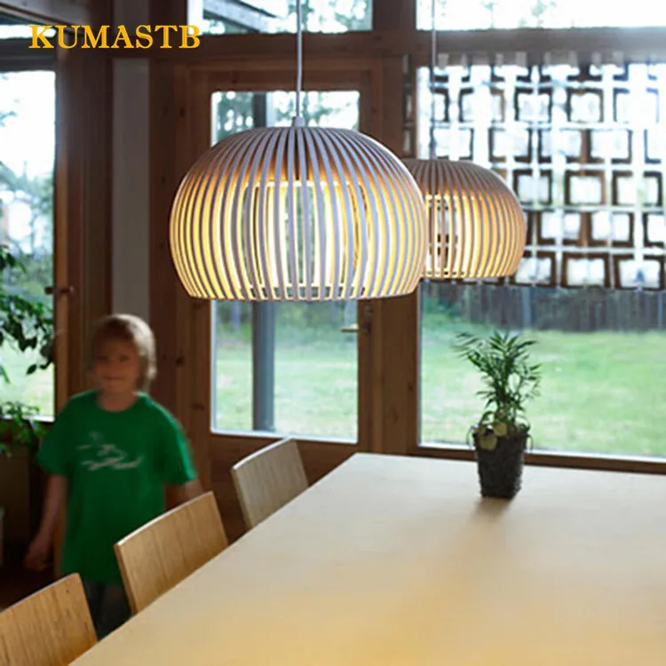 Wood Hanging Light 12