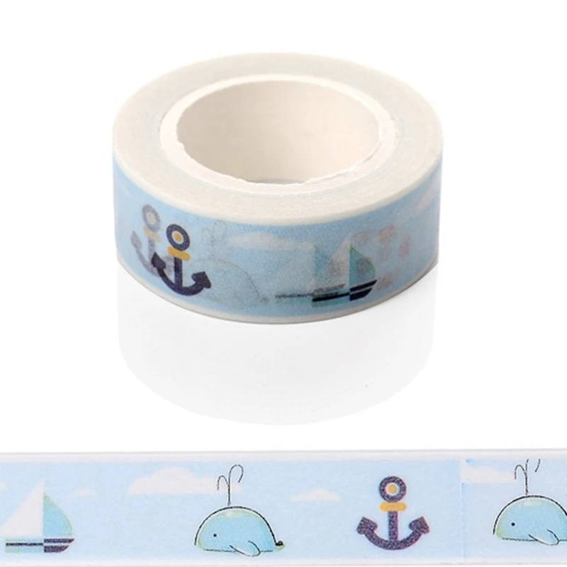 10m*15mm Creative Lifebuoy Whale Pattern Washi Tape DIY Decorative Tape Office Adhesive Stationery Masking Tape Sticker 1 PCS
10m*15mm Creative Lifebuoy Whale Pattern Washi Tape DIY Decorative Tape Office Adhesive Stationery Masking Tape Sticker 1 PCS